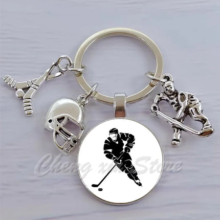 Hockey Keychain
