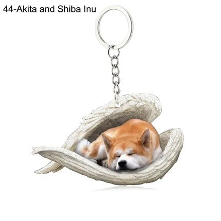 Sleeping Angel Acrylic Keychain