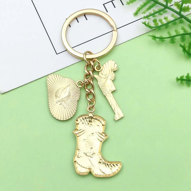 Cowboy Boot Keychain