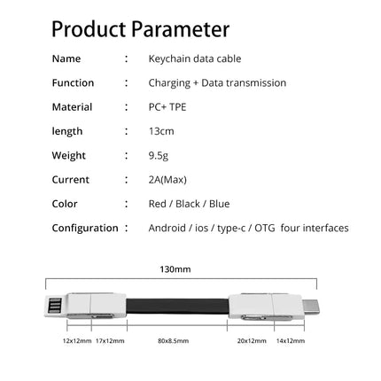 Charging Cable Keychain