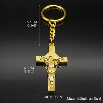 Crucifix Keychain