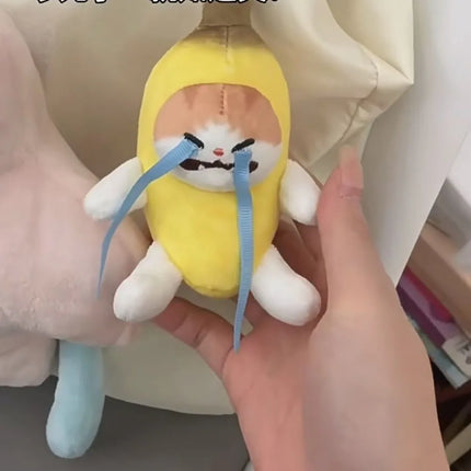 Banana Cat Keychain