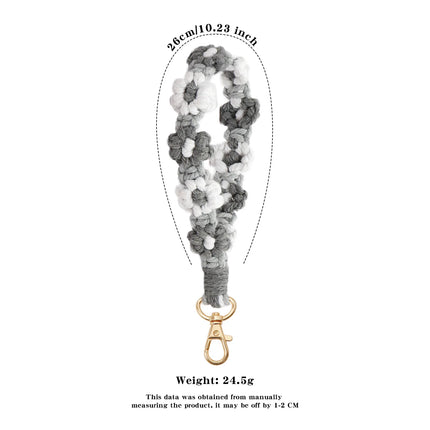 Macrame Flower Keychain