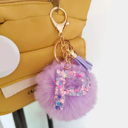 Resin Letter Keychain