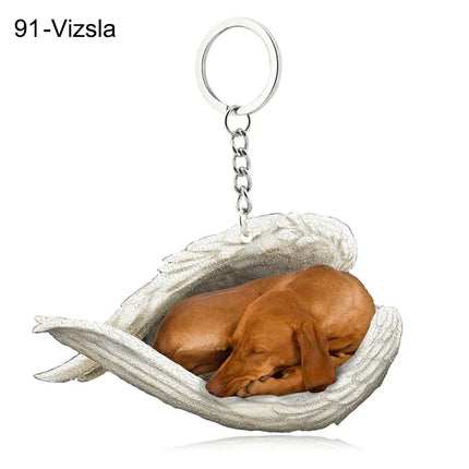 Sleeping Angel Acrylic Keychain