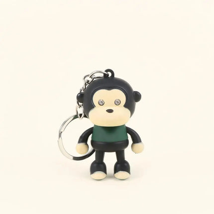Monkey Flashlight Keychain