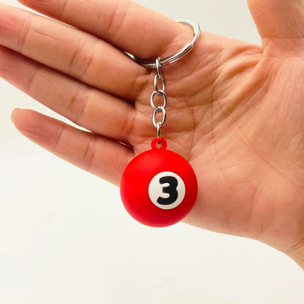 Pool Ball Keychain