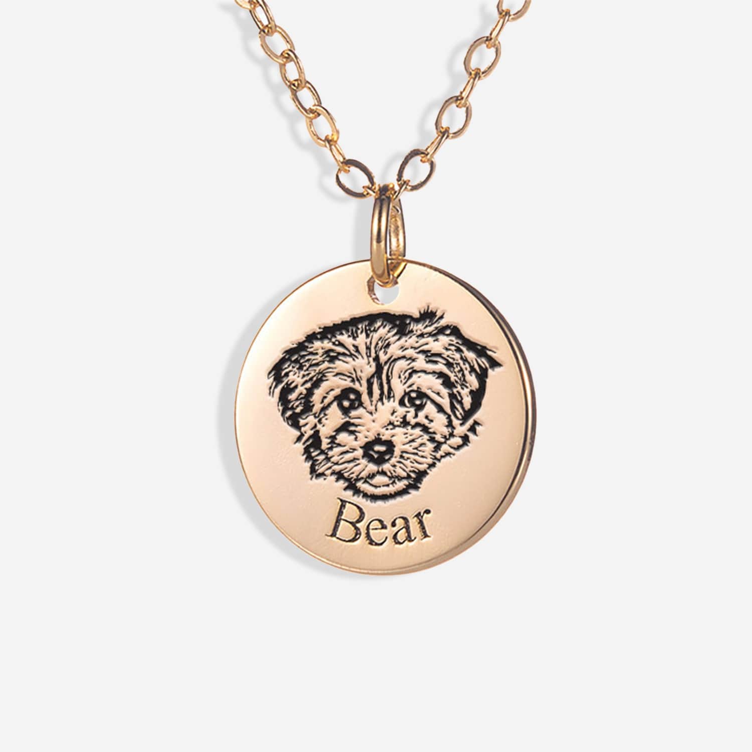 Collier Médaillon Chien Personnalisé