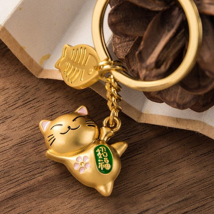 lucky-cat-keychain