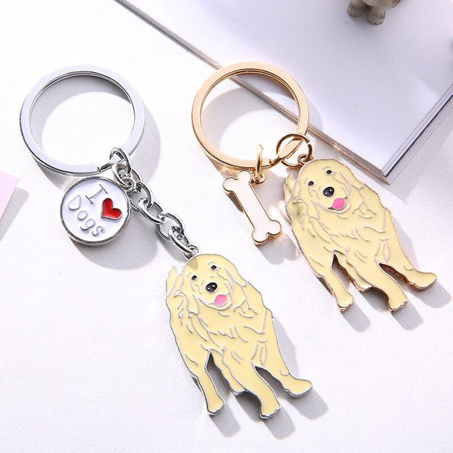 golden-retriever-keychain