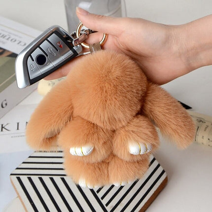 fluffy-rabbit-keyring