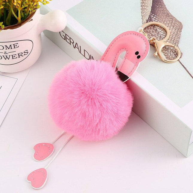 flamingo-keychain
