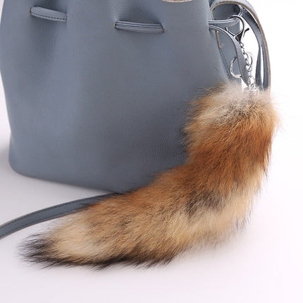 raccoon-tail-keychain