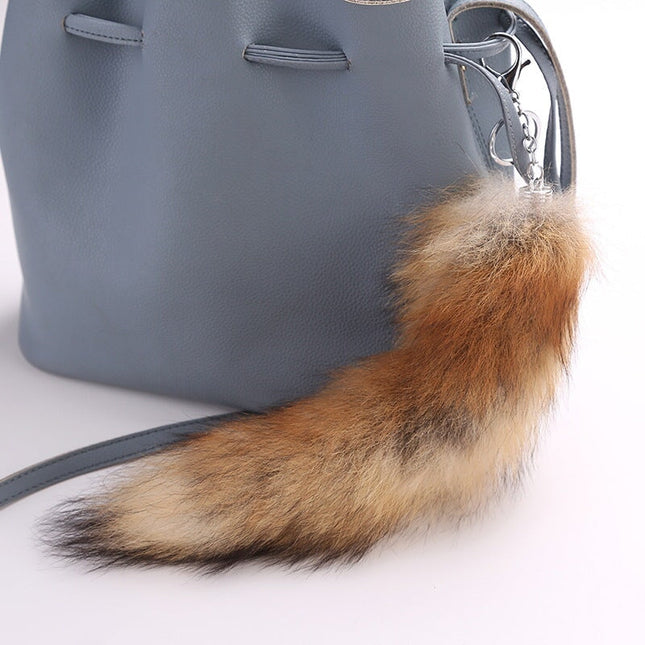 raccoon-tail-keychain