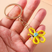 Beaded Butterfly Keychain