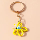 Beaded Butterfly Keychain