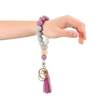 Beaded Wristlet Keychain