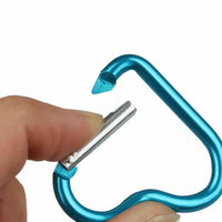 Heart Shaped Carabiner Keychain