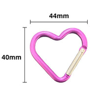 Heart Shaped Carabiner Keychain