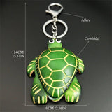 Leather Turtle Keychain