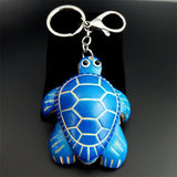 Leather Turtle Keychain