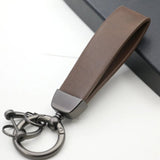 Men's Personalized Leather Keychain