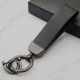 Men's Personalized Leather Keychain