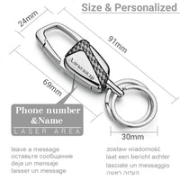 Men's Silver Keychain