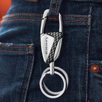 Men's Silver Keychain