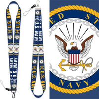 Navy Keychain Lanyard