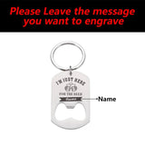 Personalized Bottle Opener Keychain