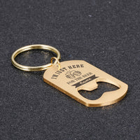 Personalized Bottle Opener Keychain