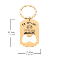 Personalized Bottle Opener Keychain