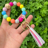 Rainbow Bead Keychain