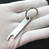 Silver Bottle Opener Keychain