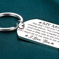 To My Man Keychain