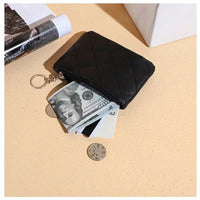 Women's Leather Keychain Wallet