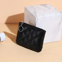 Women's Leather Keychain Wallet