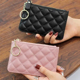 Women's Leather Keychain Wallet