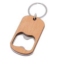 Wood Bottle Opener Keychain